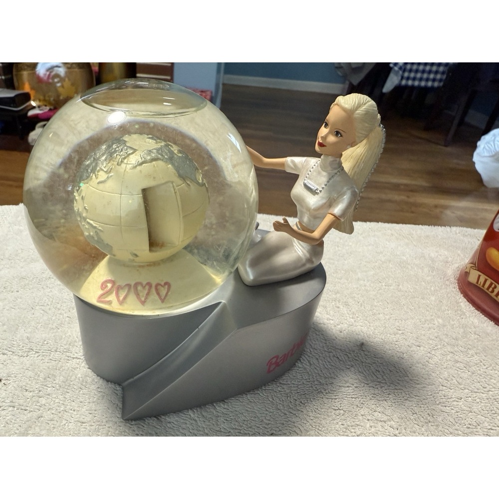 Barbie‎ 2000 Celebrating the New Millenium Snow Globe Music Box